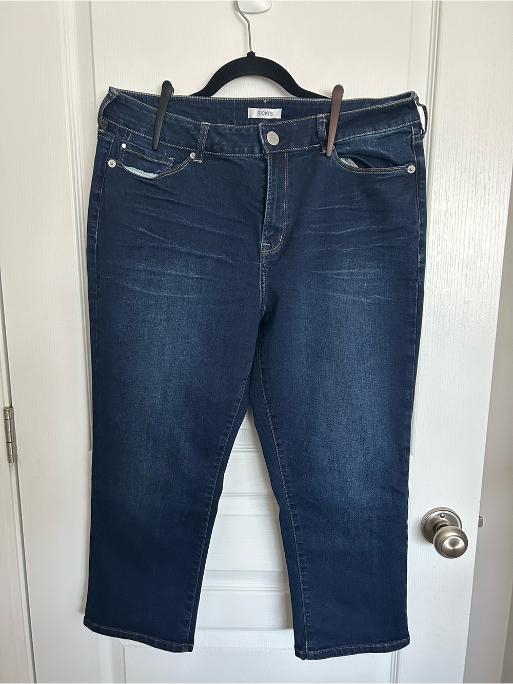 Ricki's Dark Indigo Stretch Cropped Jeans